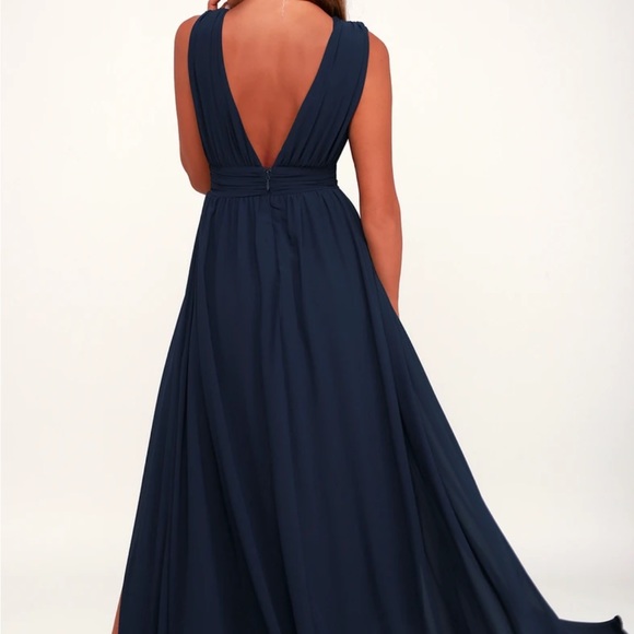 Lulus Heavenly Hues Maxi Dress in Royal Blue - Picture 4 of 8